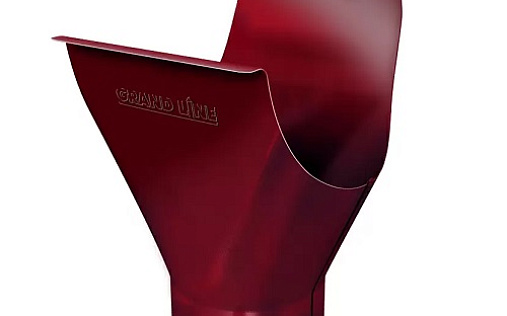 Воронка желоба Grand Line 125/90 мм RAL 3005