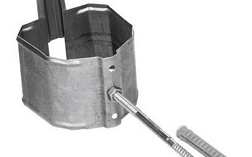 Кронштейн трубы на кирпич прямоугольный Grand Line Vortex 103x77 мм RAL 7024