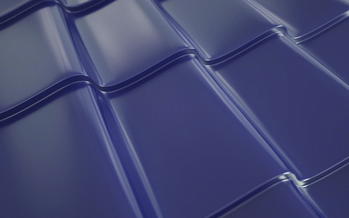 Металлочерепица Ламонтерра XL RAL 5005 с покрытием Purman 0.5 мм