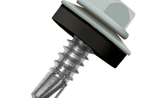 Кровельный саморез по металлу Daxmer 4,8x19 RAL 7042 (250 шт) сверло №2