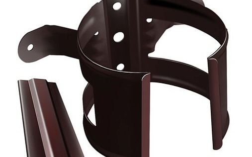 Кронштейн трубы на дерево Grand Line 100 мм RAL 8017