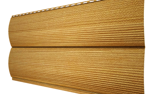 Металлический сайдинг Металл Профиль Woodstock Волна Клен с покрытием Ecosteel 0.5 мм