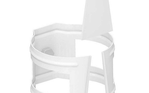 Кронштейн трубы 100 мм на кирпич Металл Профиль Foramina 150/100 RAL 9010