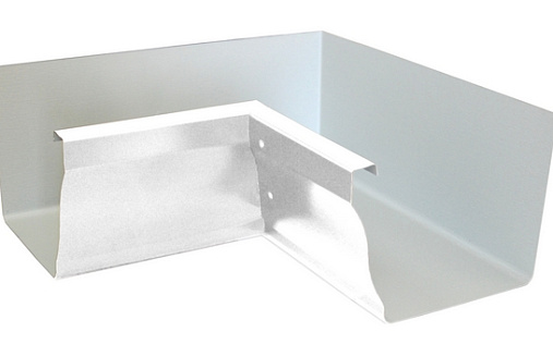 Угол желоба внутренний 90° Grand Line Vortex 127 мм RAL 9003