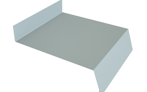 Отлив простой 100 Grand Line с покрытием Полиэстер 0,45 мм RAL 9006