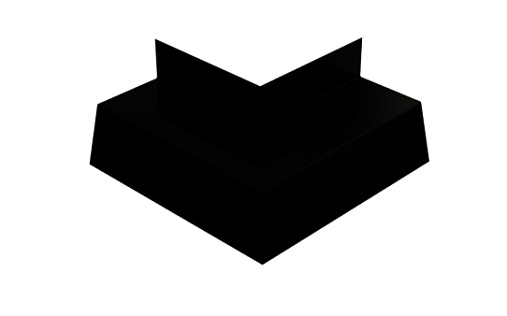 Угол отлива 50 внешний Grand Line с покрытием Velur X 0,5 мм RAL 9005