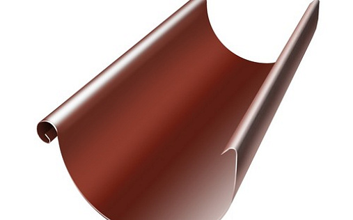 Желоб полукруглый Grand Line 125 мм 3 м RAL 8004