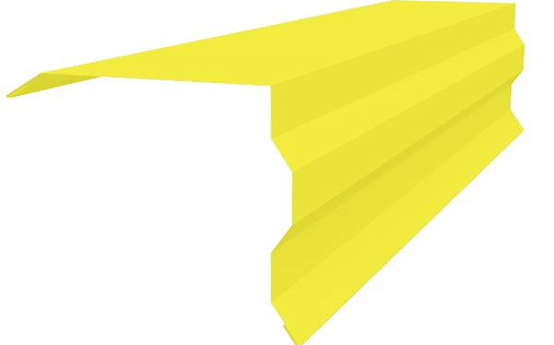 Торцевая фигурная планка 90x110 Grand Line с покрытием Полиэстер 0,45 мм RAL 1018