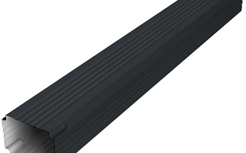 Труба гофрированная Grand Line Vortex в2 матовый 76x102 мм 1 м RAL 7016