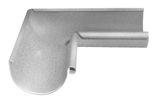 Угол желоба внутренний Grand Line 90° 125 мм Алюцинк