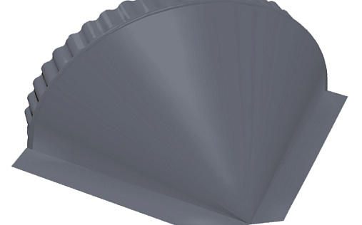 Малая конусная заглушка Grand Line с покрытием Полиэстер 0,45 мм RAL 7024