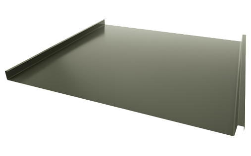 Двойной стоячий фальц Grand Line RAL 9005 с покрытием Satin 0.5 мм