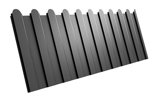 Фигурный профнастил С8-1150 (A) с покрытием Rooftop Бархат 0.5 мм RAL 9005