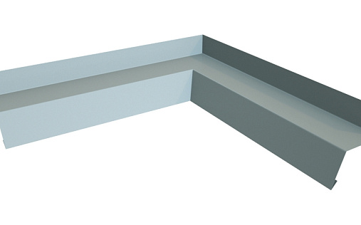 Угол отлива 50 внутренний Grand Line с покрытием Полиэстер 0,45 мм RAL 9006