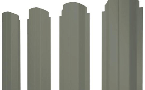 Штакетник фигурный Grand Line П-образный B с покрытием Полиэстер 0,45 мм RAL 7005