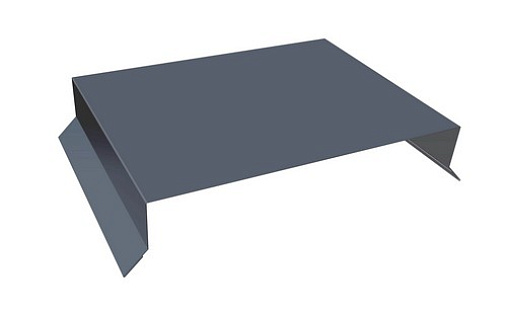 Парапетная крышка прямая 250 мм с покрытием Quarzit Pro Matt 0.5 мм