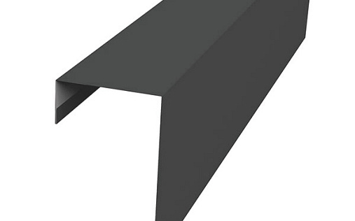 Торцевая фасадная планка фальц 65 мм Grand Line с покрытием Полиэстер 0,45 мм RAL 7005