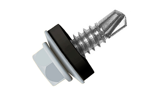 Кровельный саморез по металлу Daxmer 5,5x32 RAL 7004 (250 шт) сверло №3