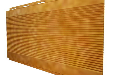 Металлический сайдинг с плёнкой Grand Line Вертикаль Gofr Rowan с покрытием Colority Print 0.45 мм