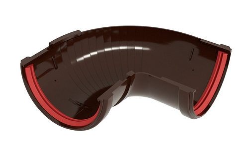 Угол желоба составной ПВХ 120 мм Grand Line Классика 90 - 150 градусов RR 32