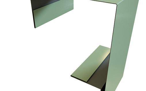 Планка угла внешнего составная верхняя Grand Line с покрытием Полиэстер 0,45 мм RAL 6019