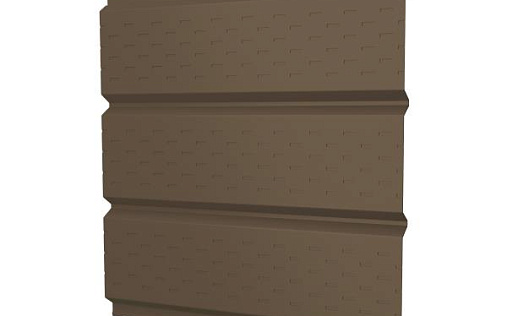 Металлический софит с полной перфорацией Grand Line с покрытием Полиэстер 0,45 мм RAL 8017