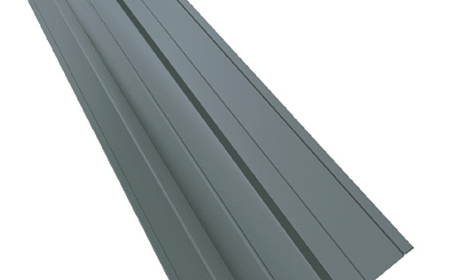 Фигурная планка верхней ендовы 70x70 Grand Line с покрытием Полиэстер 0,45 мм RAL 7004