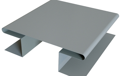 Планка H-образная стыковочная сложная Grand Line с покрытием Satin 0,5 мм RAL 7004