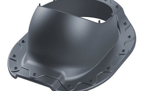 Проходной элемент Vilpe Aalto 2K Серый для металлочерепицы с профилем Adamante