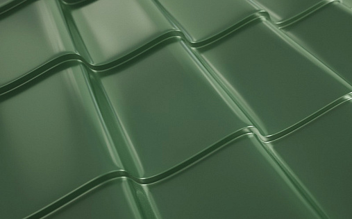 Профиль декоративный Супермонтеррей RAL 6005 с покрытием VikingMP 0.45 мм