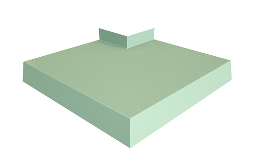 Угол отлива 200 внешний Grand Line с покрытием Полиэстер 0,45 мм RAL 6019