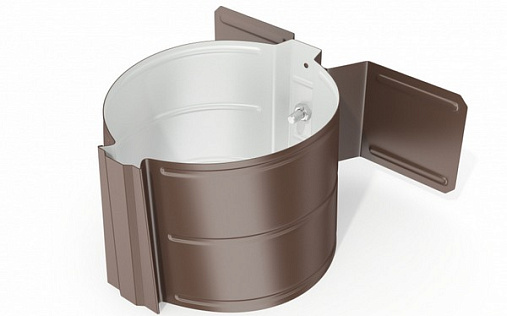 Кронштейн трубы на дерево Эконом 100 мм RAL 8017