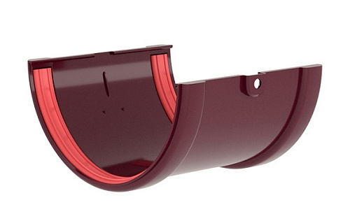 Соединитель желоба ПВХ Grand Line Классика 120 мм RAL 3005