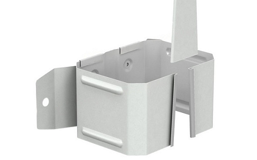 Кронштейн трубы на дерево 76x102 мм МП Бюджет RAL 9003