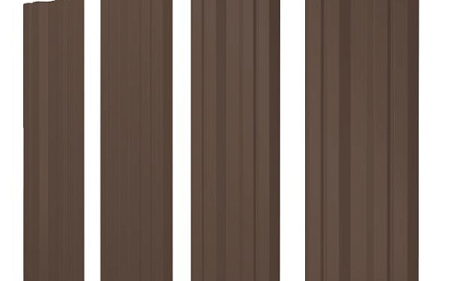 Штакетник Grand Line Twin с покрытием Полиэстер двусторонний 0,4 мм RAL 8017