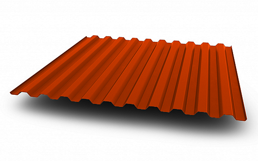 Профнастил С21-1000 0,5 мм Полиэстер RAL 2004