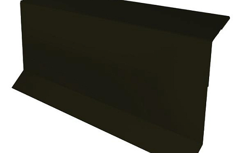 Планка примыкания в штробу Grand Line с покрытием Полиэстер 0,45 мм RAL 9005