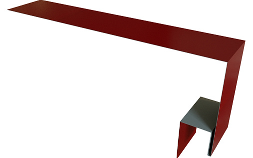 Планка околооконная сложная (Блок-хаус, Экобрус) 200x75x25 Grand Line с покрытием Satin 0,5 мм RAL 3005