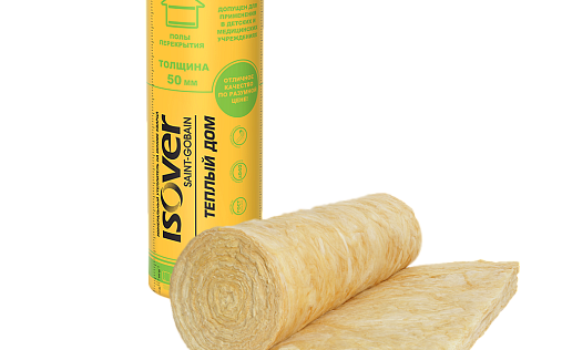 Минеральная вата Isover Тёплый дом Твин 50 мм (1220x7000)