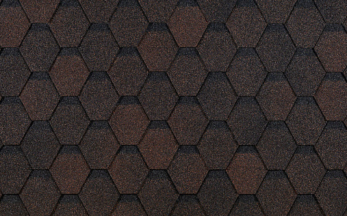 Гибкая черепица Docke Pie Eurasia Шестигранник Коричневый