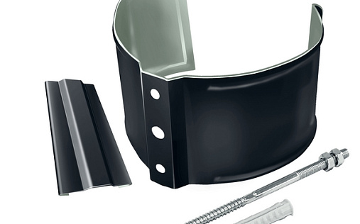 Кронштейн трубы на кирпич Grand Line Optima 90 мм RAL 7024