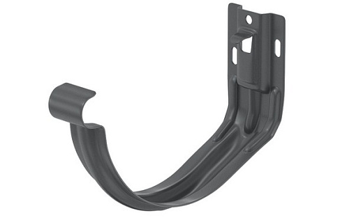 Короткий держатель желоба Aquasystem Премиум 125 мм, Pural, RR 23 (регулируемый)