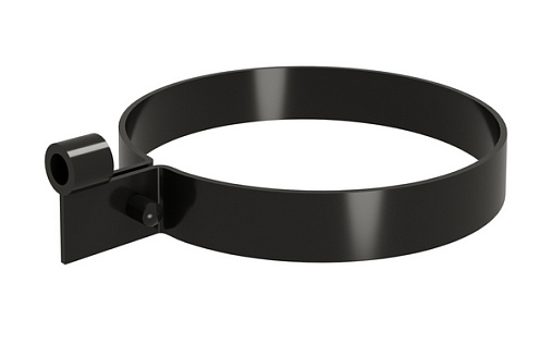 Хомут трубы пластиковый Обычный ПВХ Grand Line Классика RAL 9005