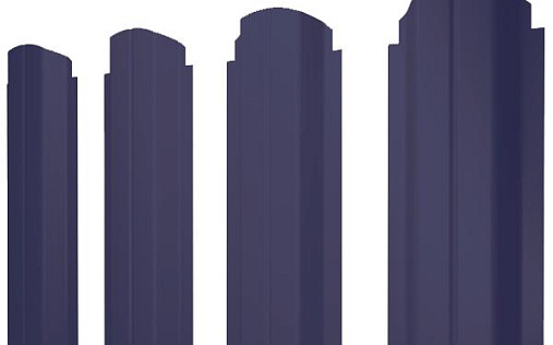 Штакетник фигурный Grand Line П-образный B с покрытием Полиэстер 0,45 мм RAL 5002