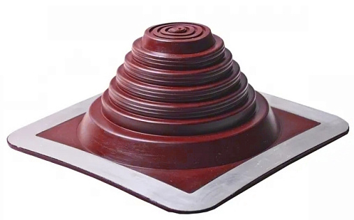 Проходка прямая Master Flash №3 диаметром 6-102 мм, 210х210 мм, красный, силикон