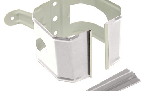 Кронштейн трубы на дерево прямоугольный Grand Line Vortex 103x77 мм RAL 9003