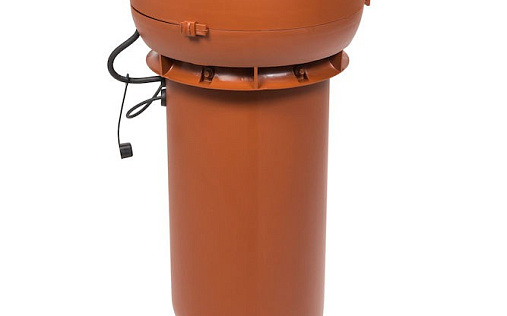 Вентилятор с шумопоглотителем Vilpe ECo190Р/125/700 Кирпичный