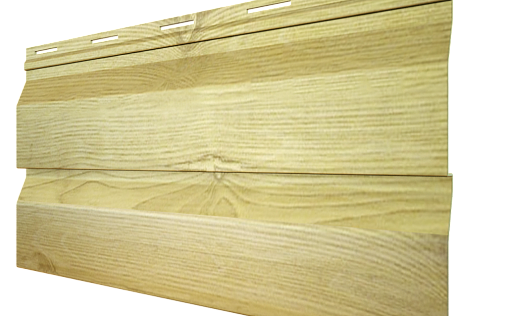 Металлический сайдинг Металл Профиль Сосна с покрытием Ecosteel текстурированный 0.5 мм