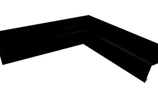 Угол отлива 50 внутренний Grand Line с покрытием Velur X 0,5 мм RAL 9005