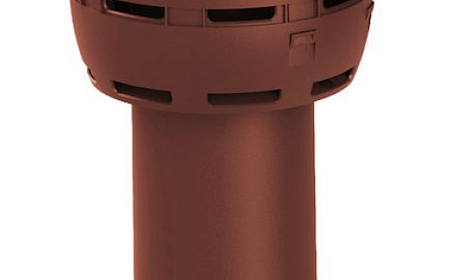 Вентиляционный выход Vilpe Flow диаметром 125/ИЗ/700 мм Красный